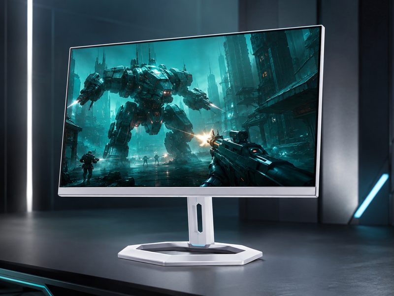 Alienware AW2725D 27-inch QD-OLED monitor with signature white chassis