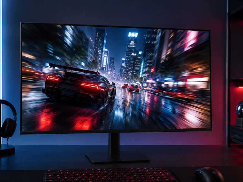 Samsung Odyssey G7 G75F 32-inch gaming monitor with slim bezels